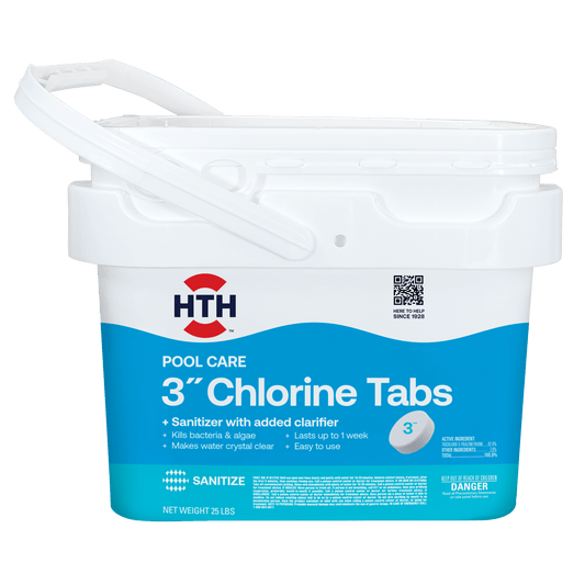 HTH™ Pool Care 3" Chlorine Tabs (Wrapped Tablets)