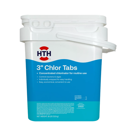 hth 3 inch chlorine tabs 5 lb package