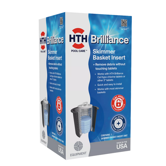 hth brilliance skimmer basket insert angled package