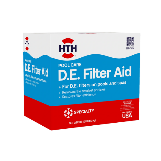 hth de pool filter aid 10 lb box