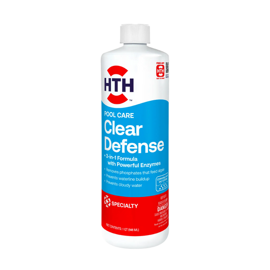 hth pool algae preventer clear defense bottle