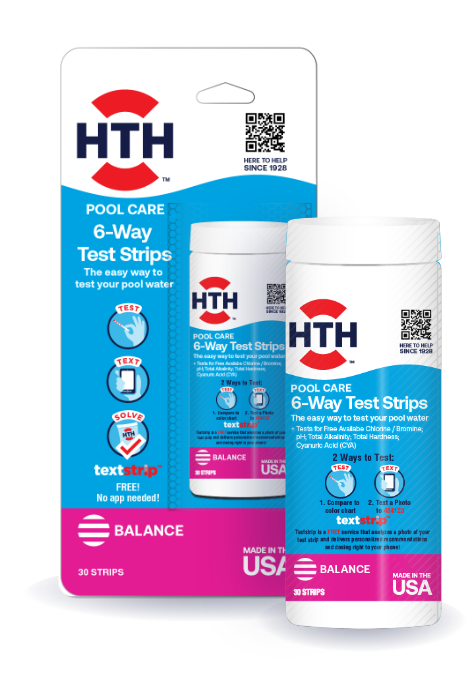 HTH® Swimming Pool Test Strips for pool care individual package 