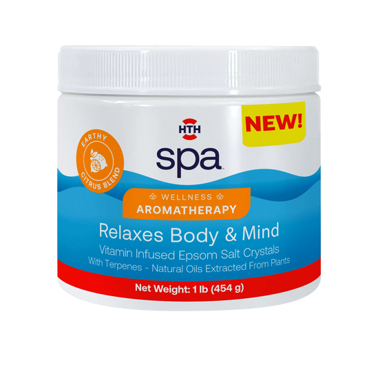 hth aromatherapy spa 1 lb container front