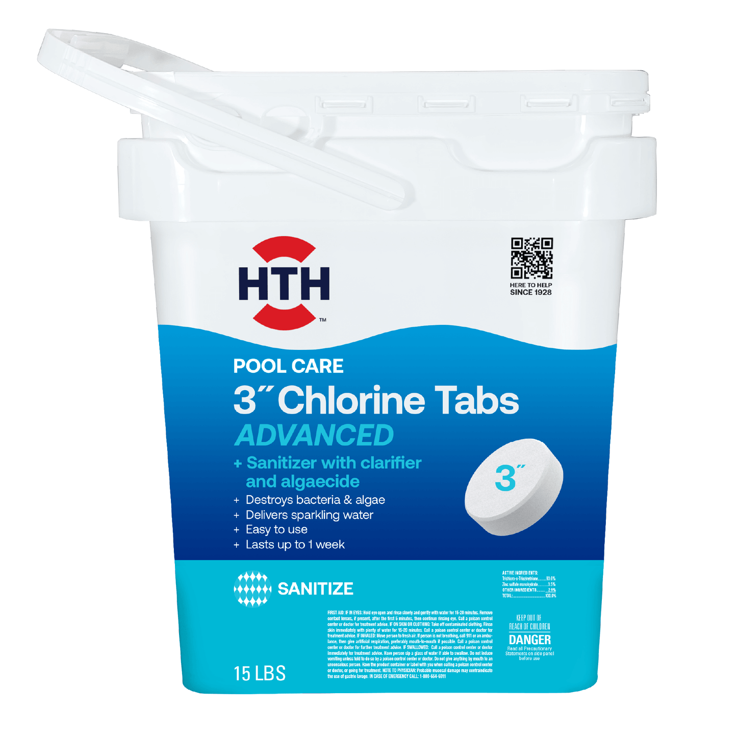 HTH™ Pool Care 3" Chlorine Tabs Advanced: 8oz Chlorine Tab