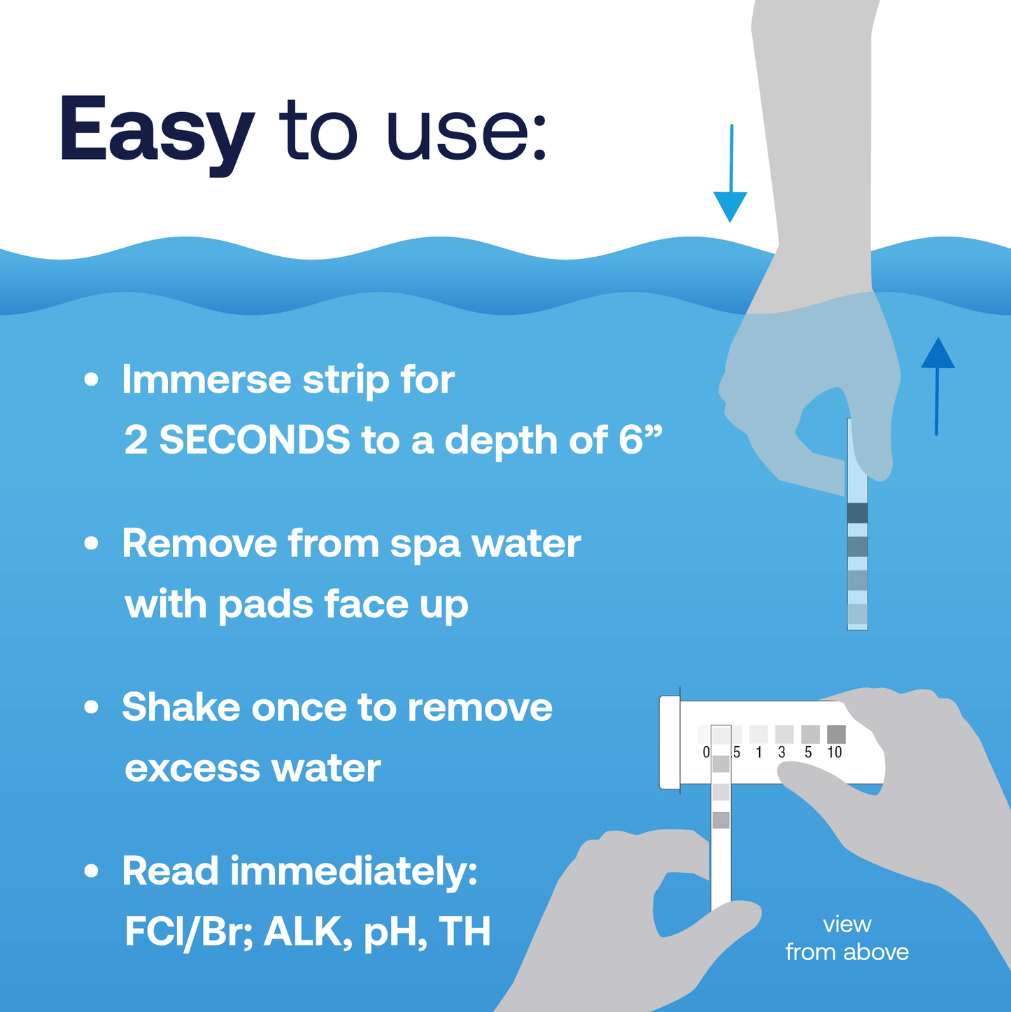 HTH spa™ Care Test Strips: Spa Test Strips