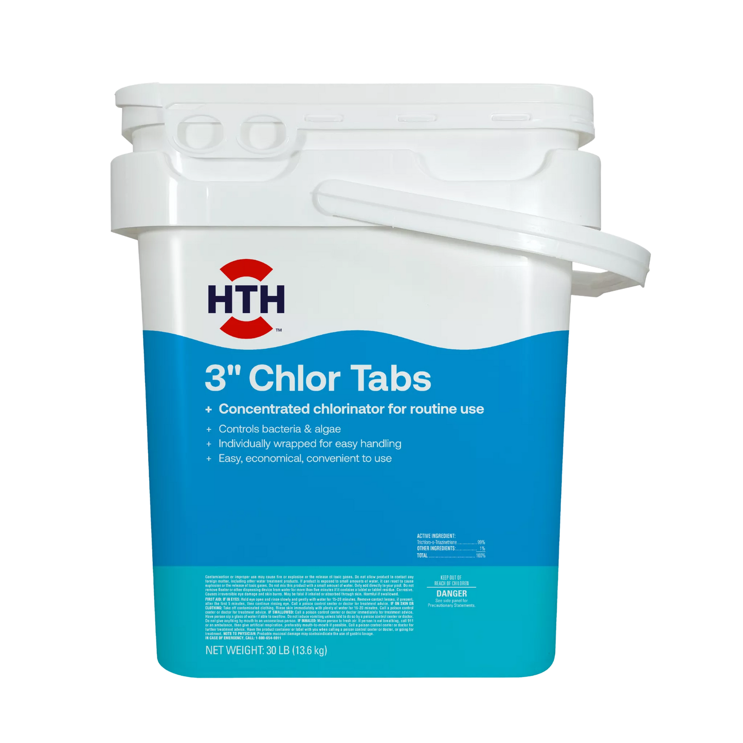 hth 3 inch chlorine tabs 5 lb package