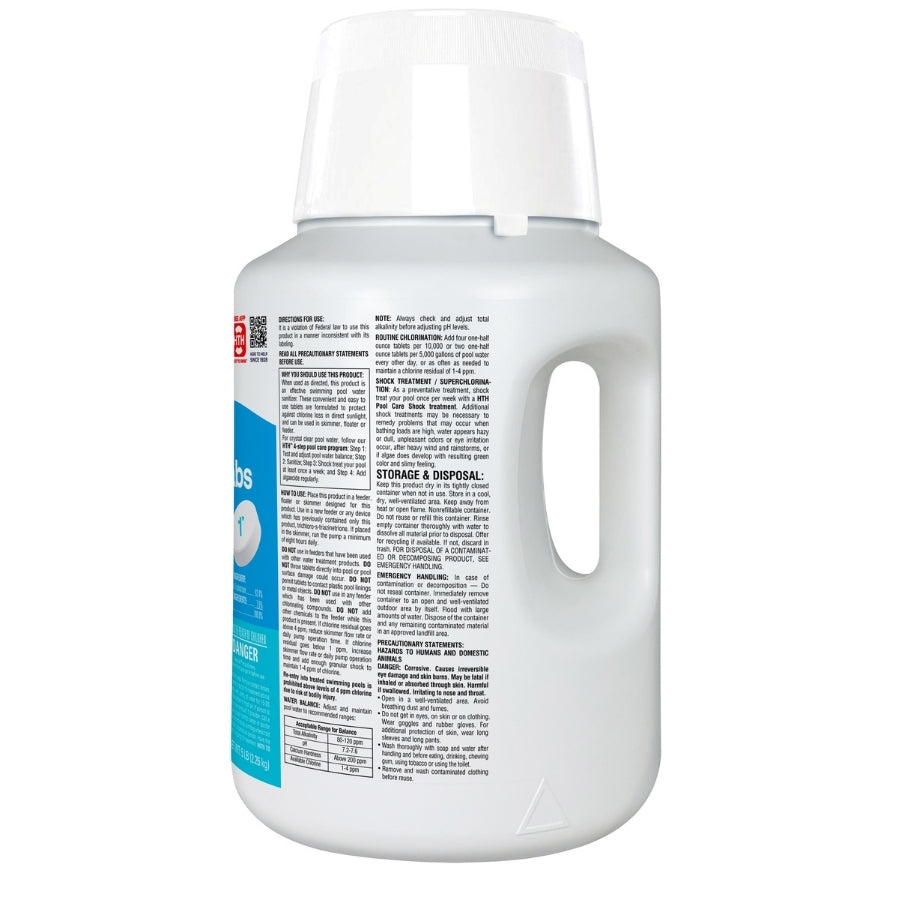 HTH™ Pool Care 1" Chlorine Tabs: 1 Inch Chlorine Tablets