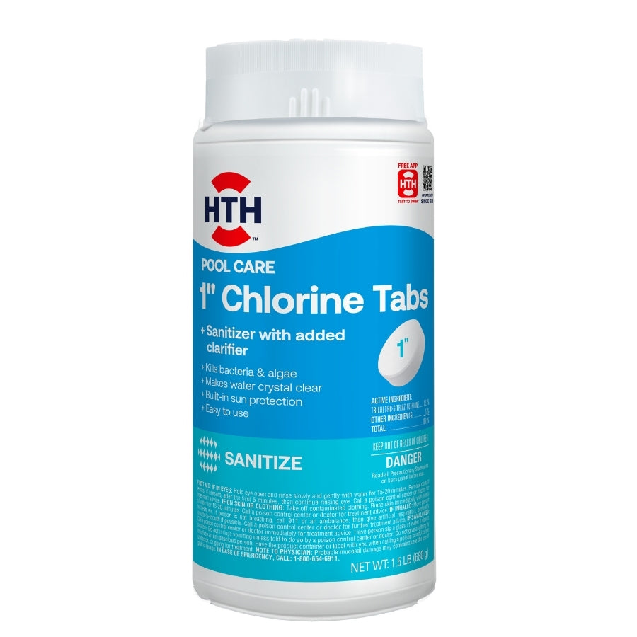 HTH™ Pool Care 1" Chlorine Tabs: 1 Inch Chlorine Tablets