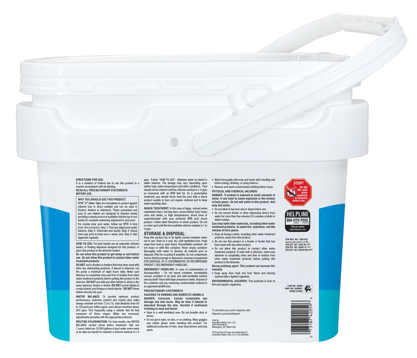 HTH™ Pool Care 3" Chlor Tabs: Wrapped Chlorine Tablets