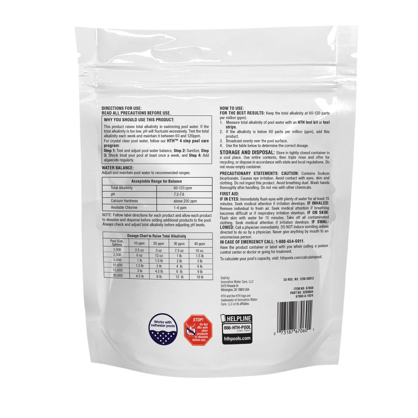 HTH™ Pool Care Alkalinity Up: Pool Alkalinity Increaser