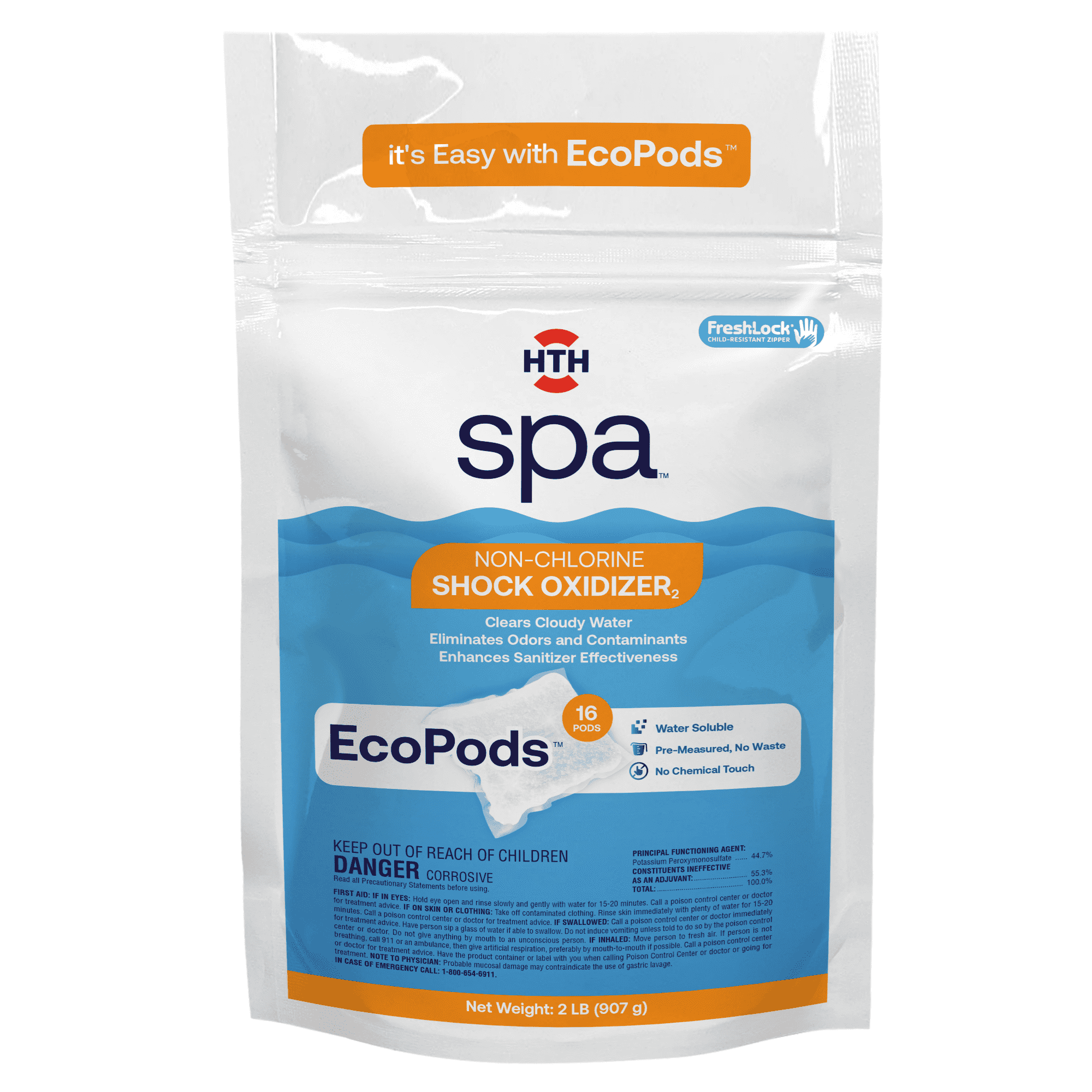 Premeasured Non Chlorine Hot Tub Shock Pods | HTH™ Pools – HTH Pools