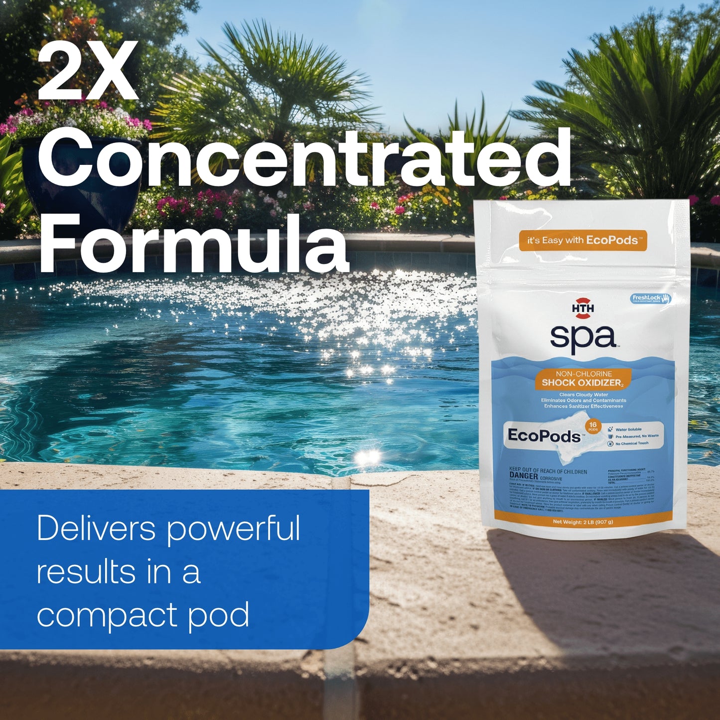 HTH Spa™ Care Non-Chlorine Shock Oxidizer EcoPods