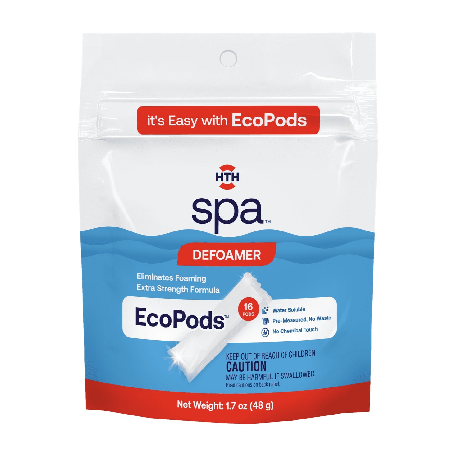 HTH spa™ Care Defoamer EcoPods: Spa Defoamer for Hot Tub
