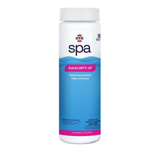 HTH Spa Alkalinity Up Front of Bottle