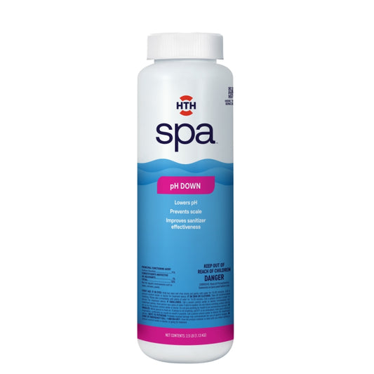 HTH Spa pH Down front of bottle