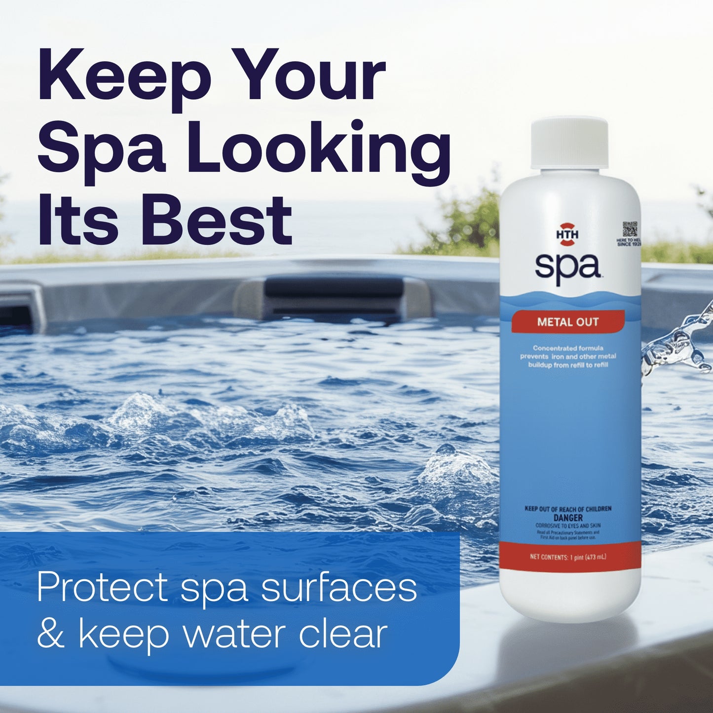HTH spa™ Care Metal Out: Metal Out SpaTreatment