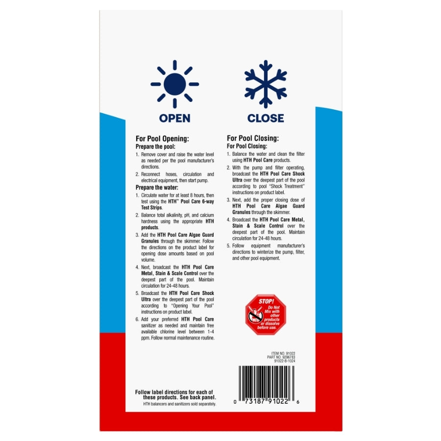 HTH™ Pool Care Kit: Complete Pool Opening & Closing Kit