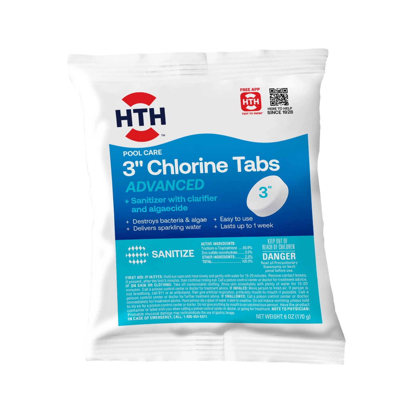 HTH™ Pool Care 3" Chlorine Tabs Advanced