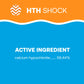 advanced pool shock contains calcium hypochlorite active ingredient