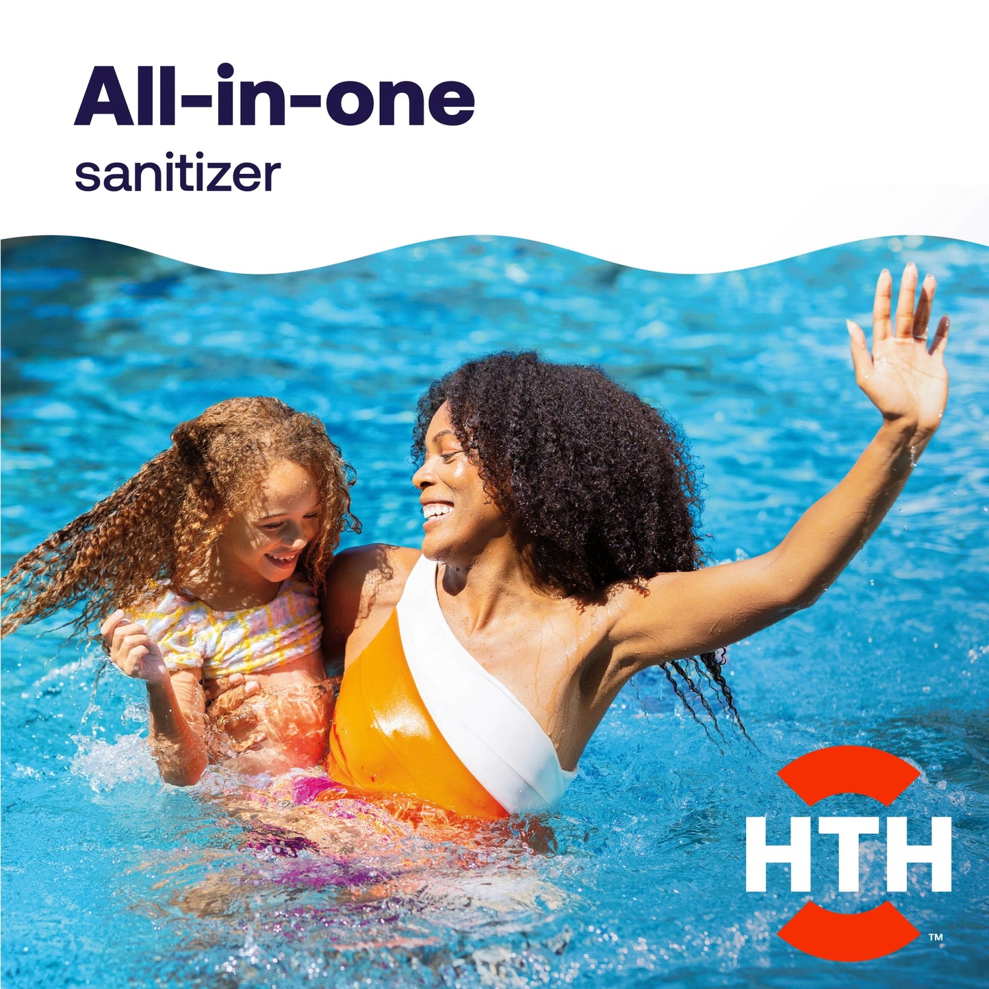 all in one pool sanitizer mom and daughter playing in pool