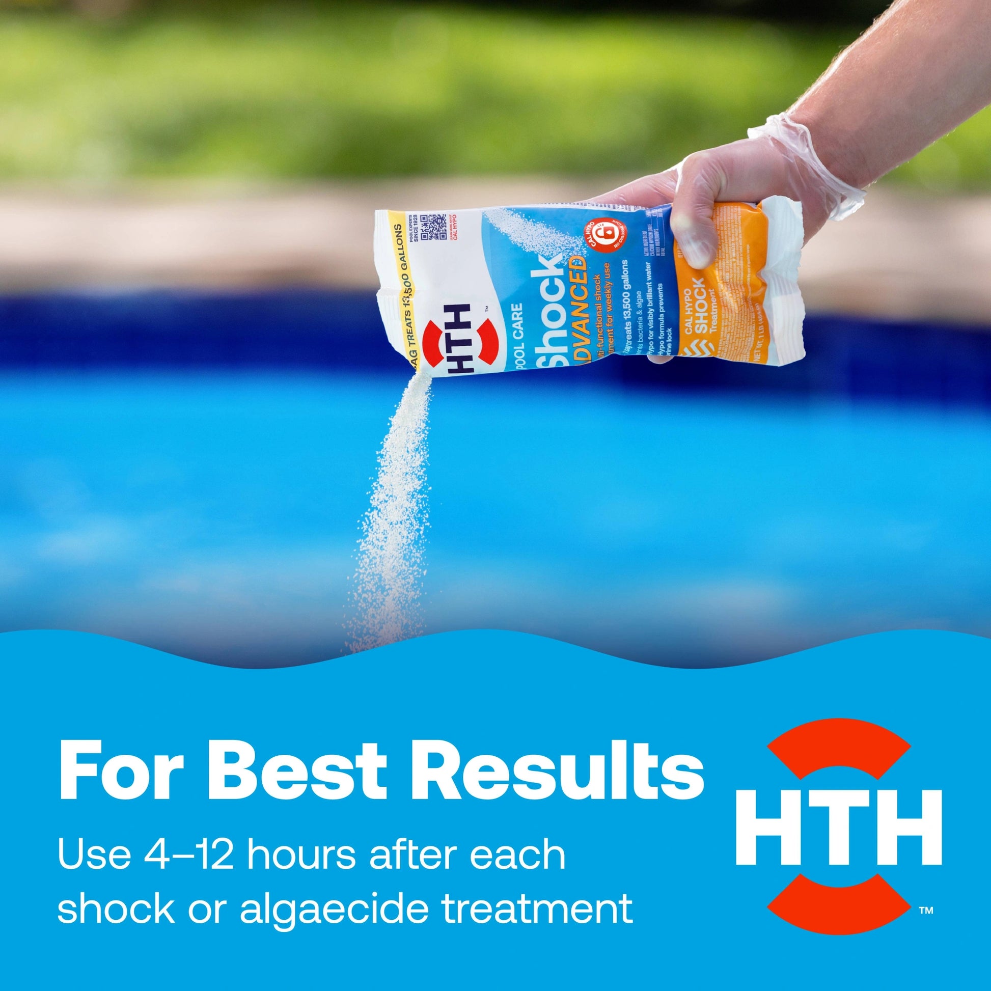 add pool clarifier after shock or algaecide treatment