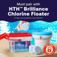 unstabilized chlorine tablets pair with brilliance chlorine floater