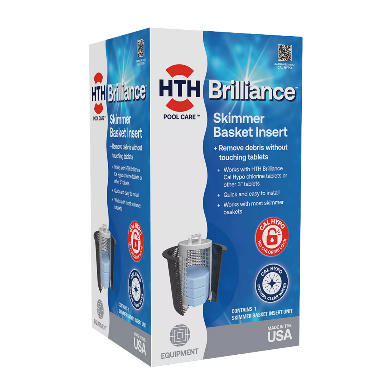 hth brilliance skimmer basket insert angled package
