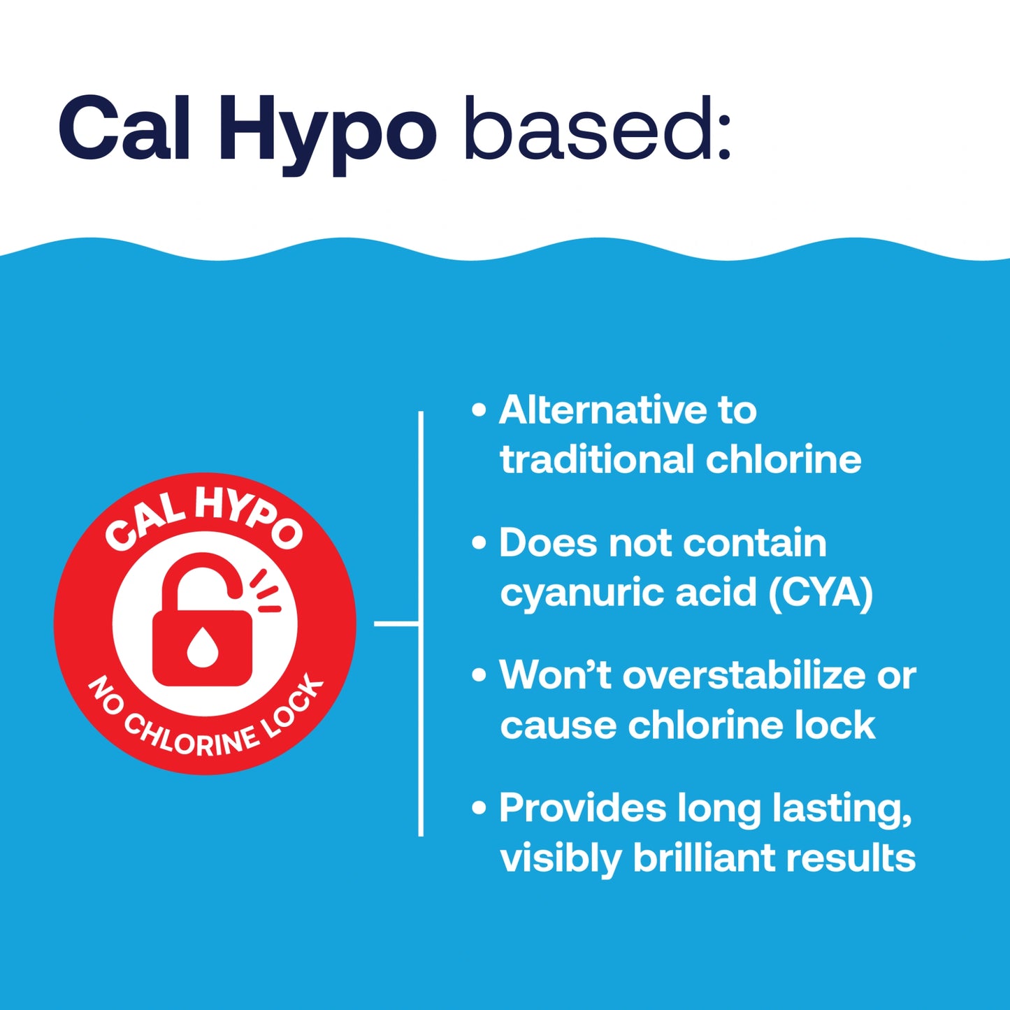 cal hypo pool chlorine prevents chlorine lock