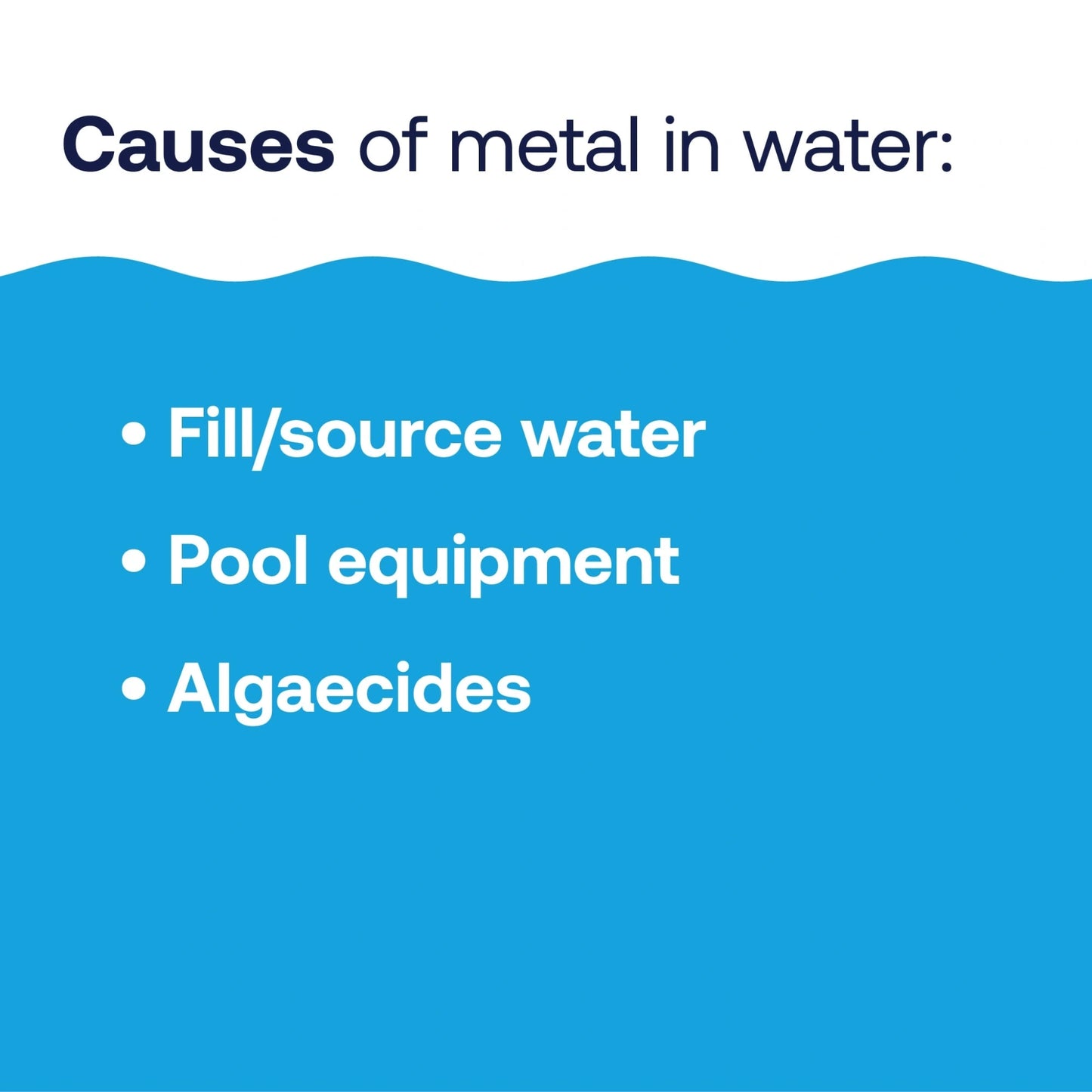 common causes of metal stains in pool water