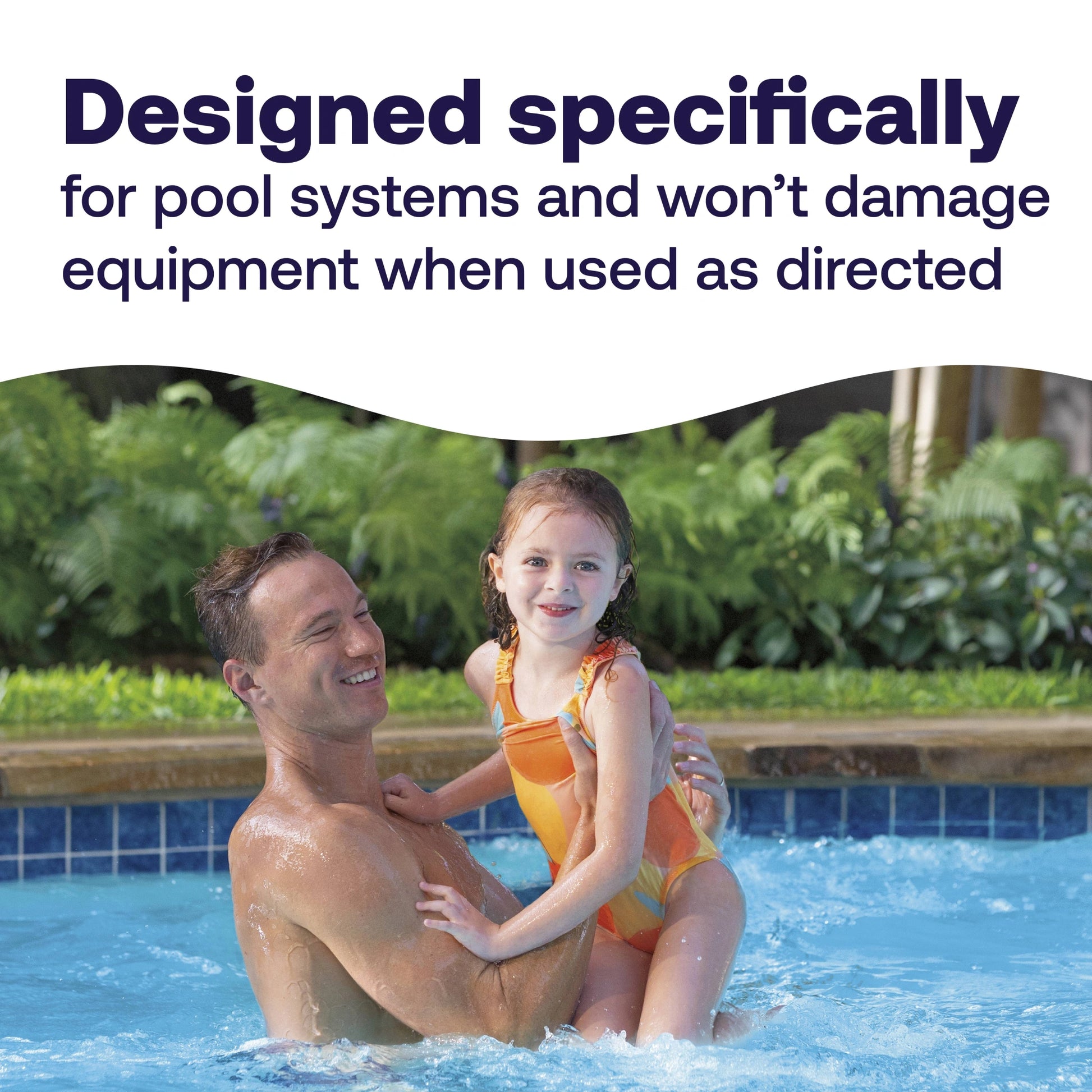 chlorine tablets help protect equipment while family swims