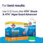 pool clarifier results after shock and algaecide treatment