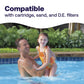 pool filter cleaner compatible with cartridge sand and de