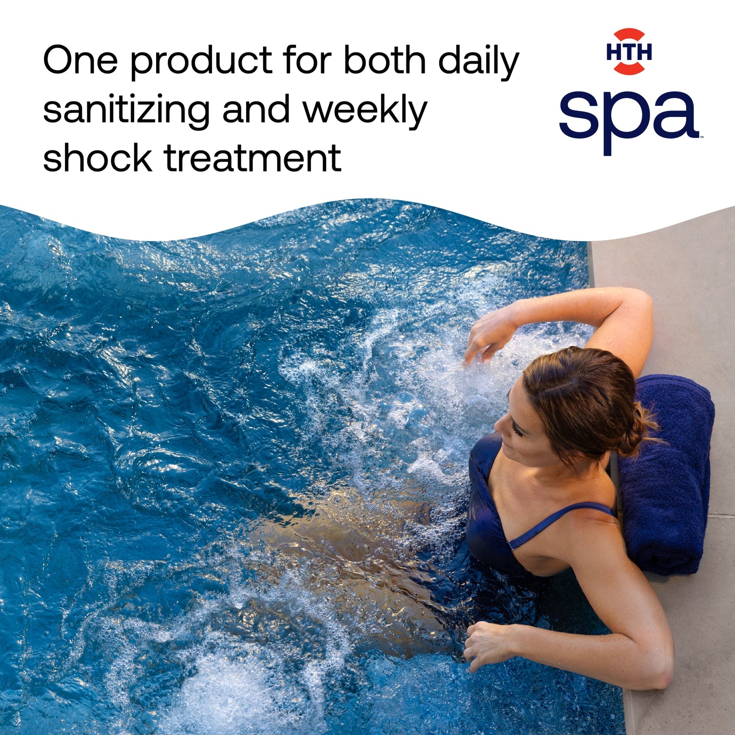one spa sanitizer for daily sanitizing and weekly shock