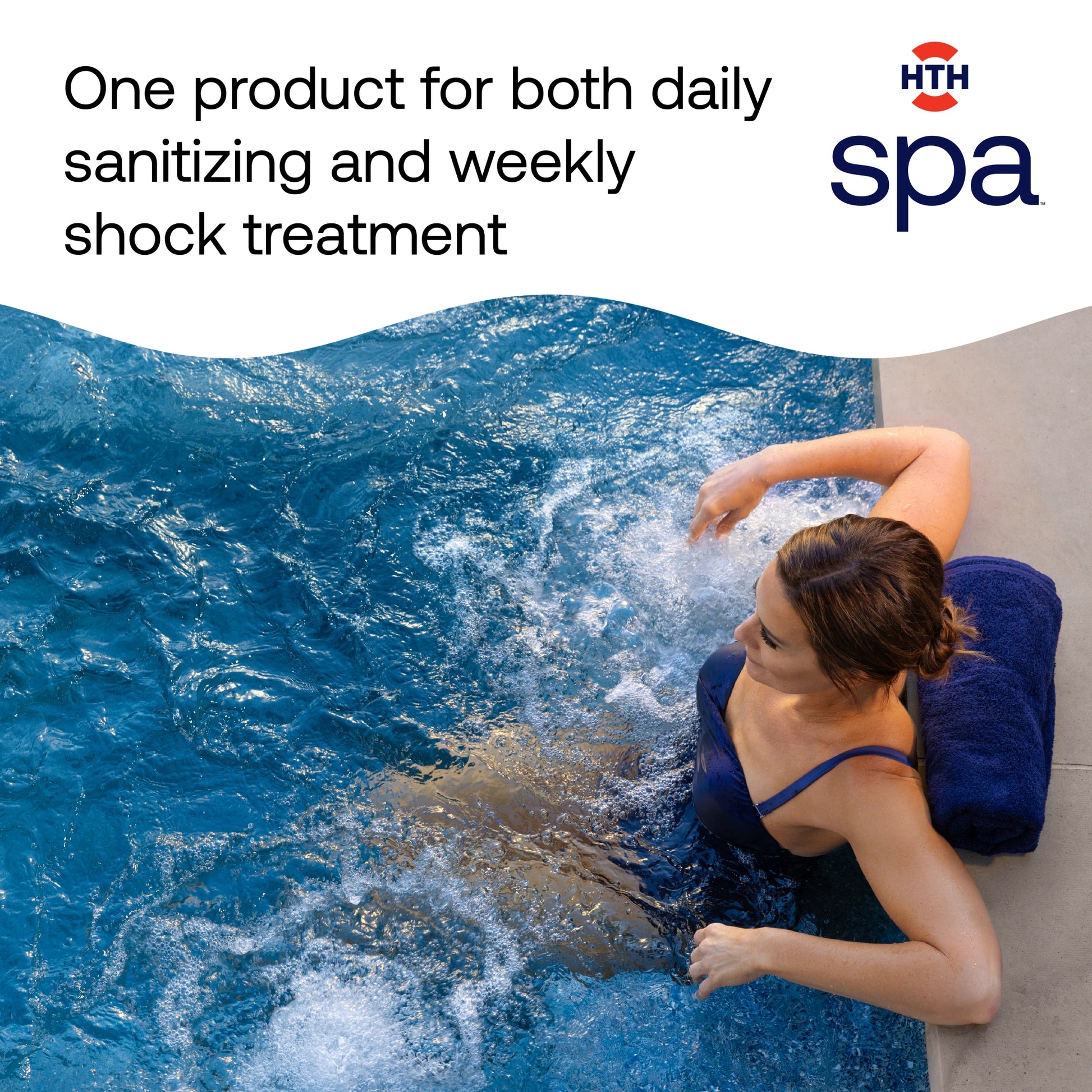 one spa sanitizer for daily sanitizing and weekly shock