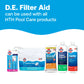 de filter aid graphic beside other hth products
