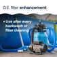de pool filter enhancement after backwashing or cleaning
