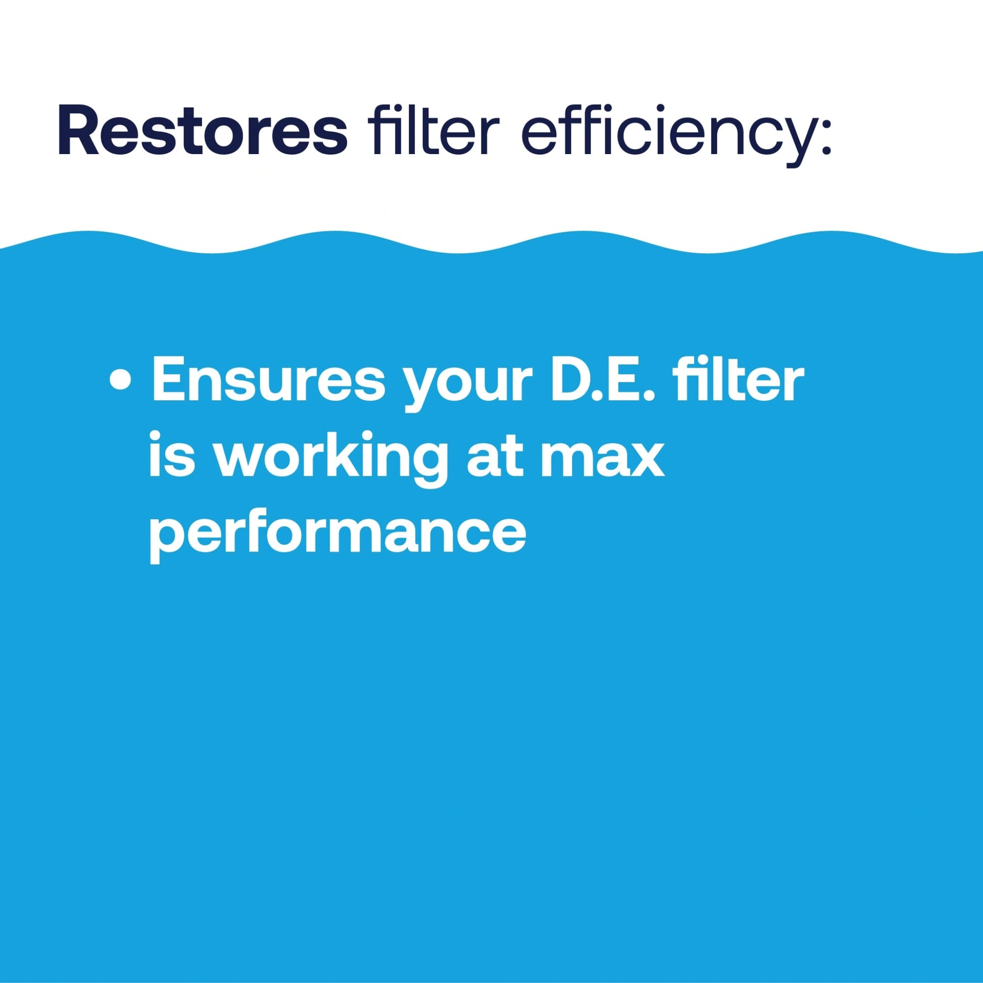 graphic showing de pool filter performance restoration