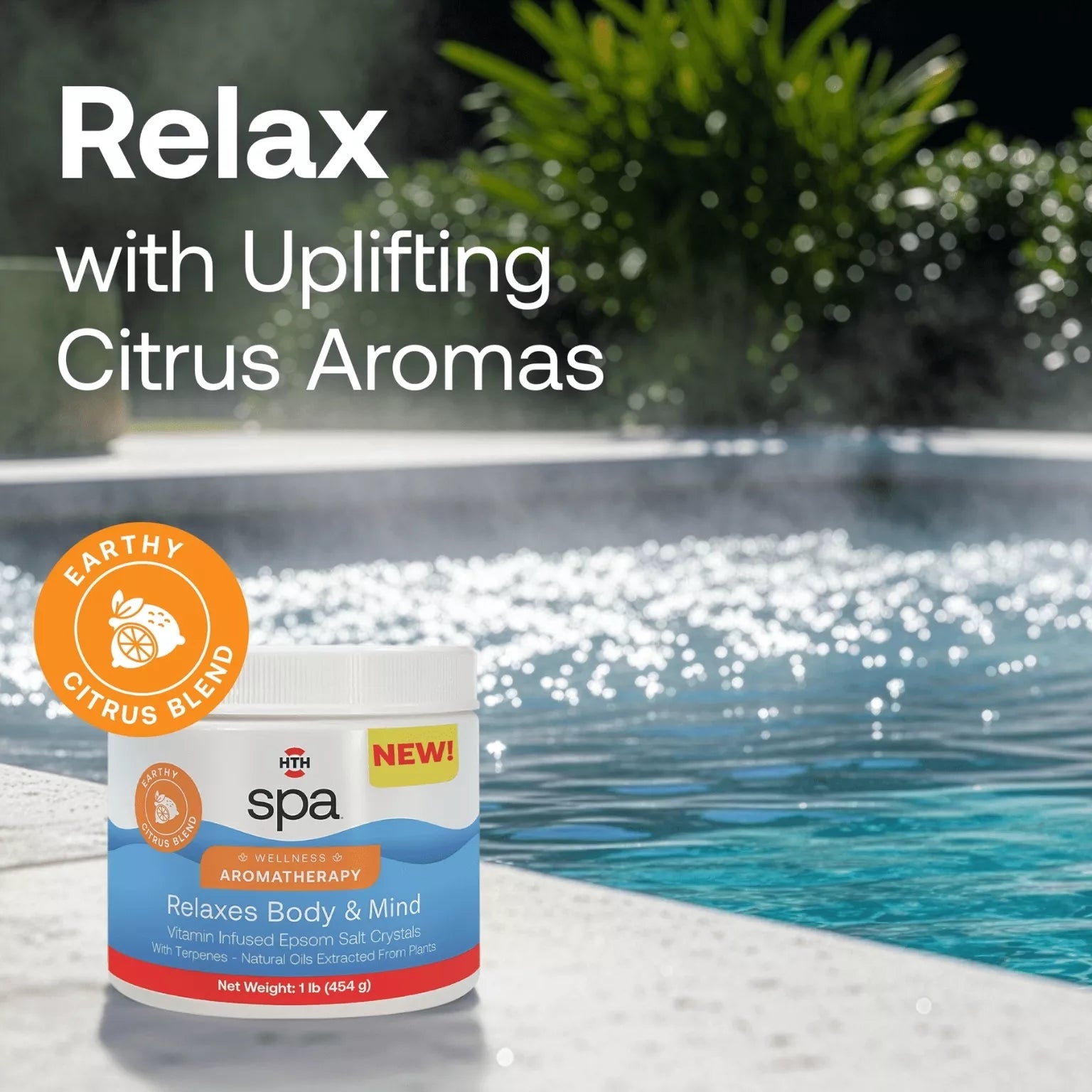 earthy citrus hot tub aroma for relaxation