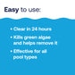 green to blue pool treatment clears algae quickly