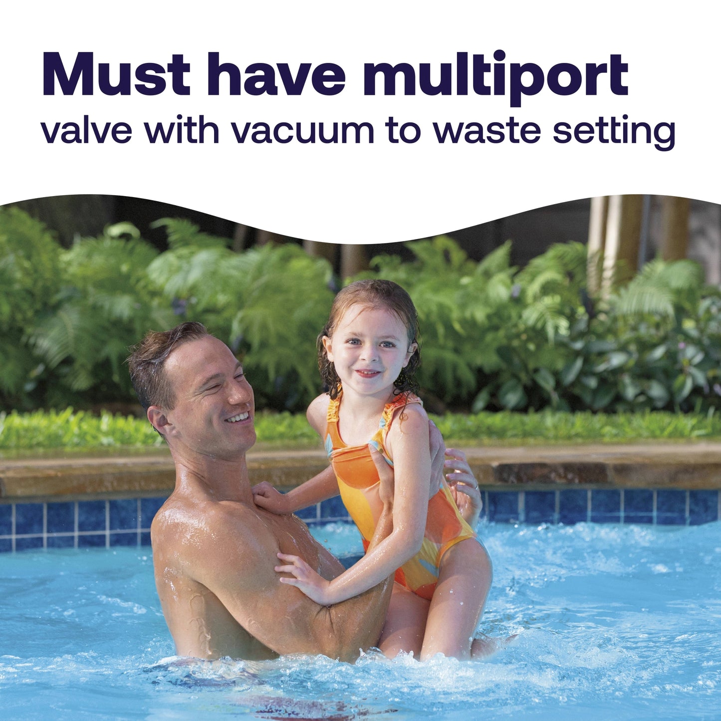 multiport valve required for green to blue pool treatment