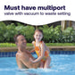 multiport valve required for green to blue pool treatment