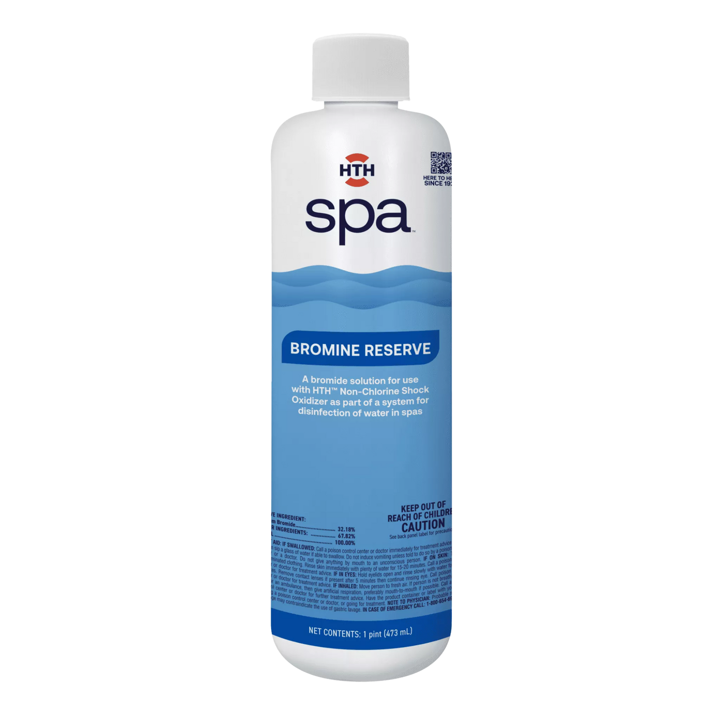HTH spa Bromine Reserve 1-pint bottle for hot tub bromine systems