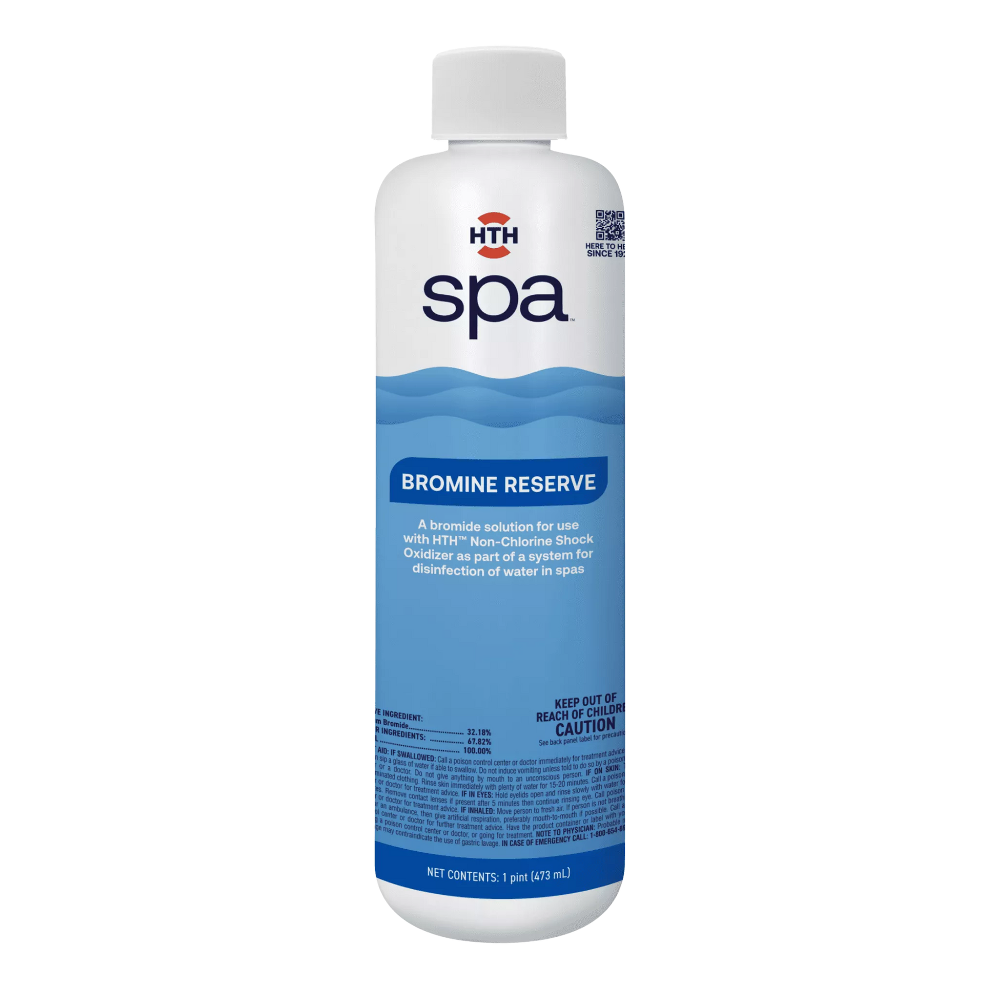 HTH spa Bromine Reserve 1-pint bottle for hot tub bromine systems