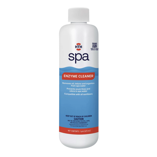 HTH spa hot tub enzyme cleaner 1-pint bottle