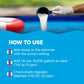 illustrated directions for adding stabilizer through pool skimmer