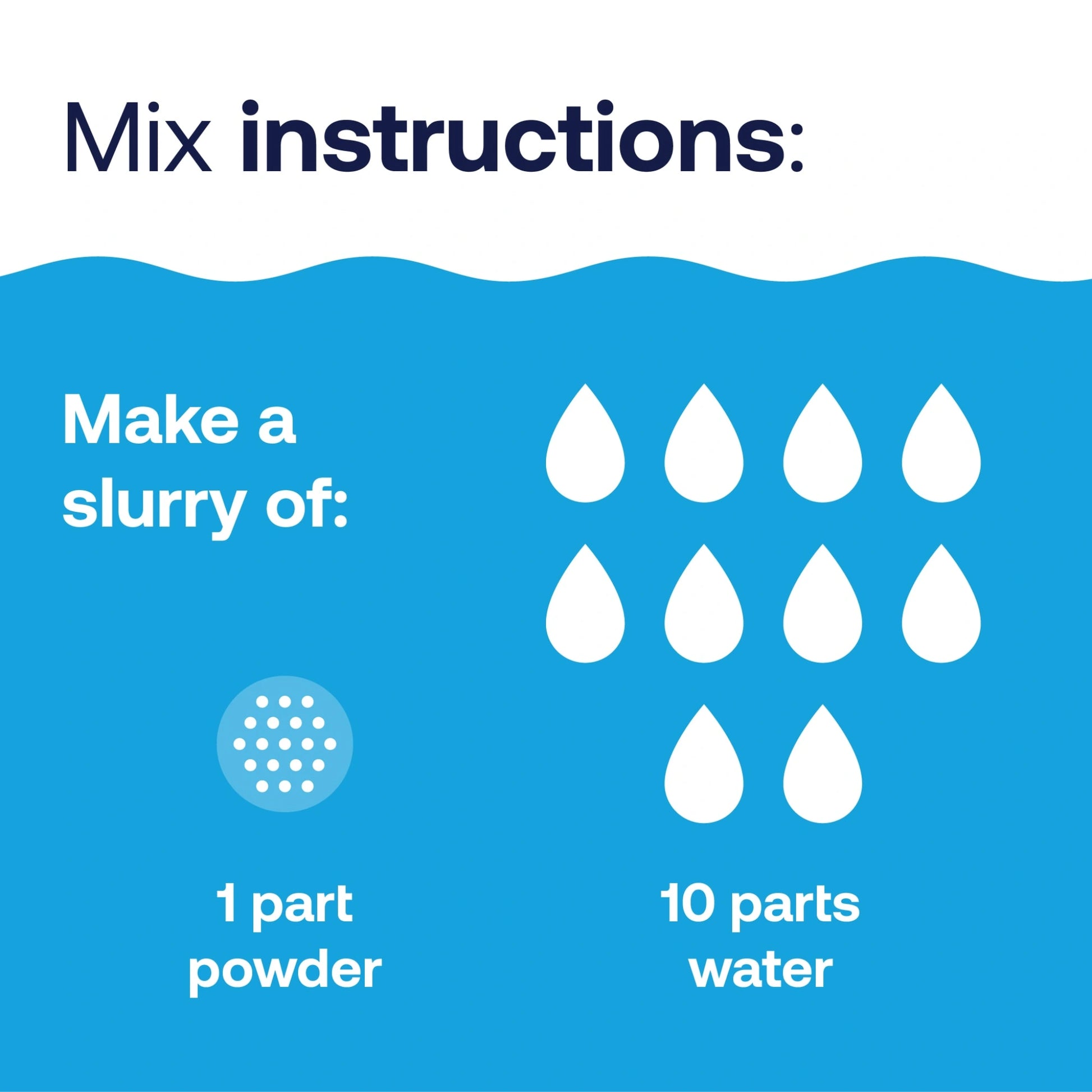 mixing instructions for de pool filter powder slurry