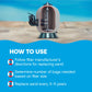 diagram showing filter sand replacement steps