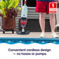 HTH cordless handheld pool vacuum with no hoses or pumps required for convenient pool and spa cleaning.