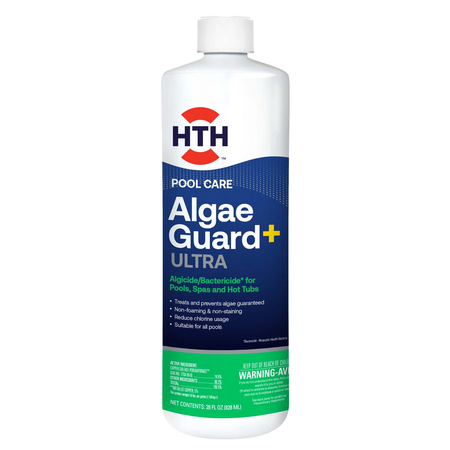 hth pool algaecides ultra 28 ounce bottle