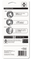 The back packaging of HTH 6-Way Test Strips displaying detailed step-by-step instructions for the scan, text, and chart water testing methods alongside an app store download section.